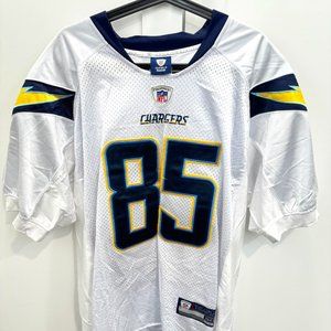 Vintage Reebok Antonio Gates Authentic On Field Jersey NWOT! Chargers White 50